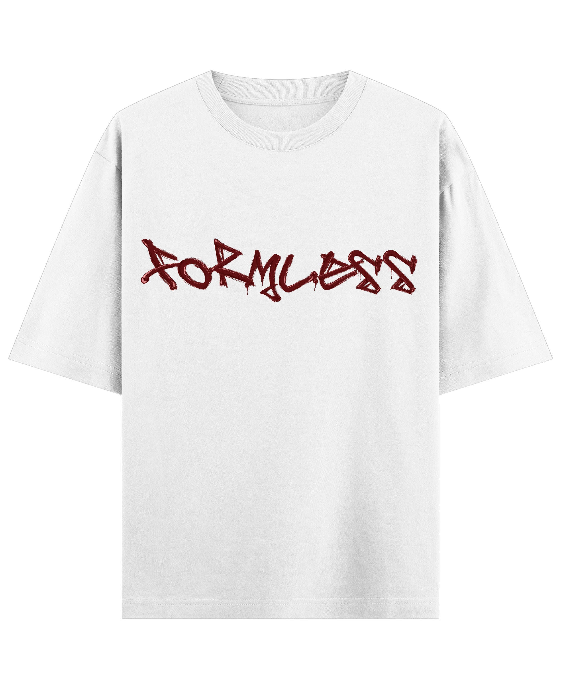 White Oversized T-shirt Front Design