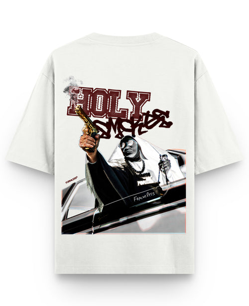 Off White Oversized T-shirt Back Design
