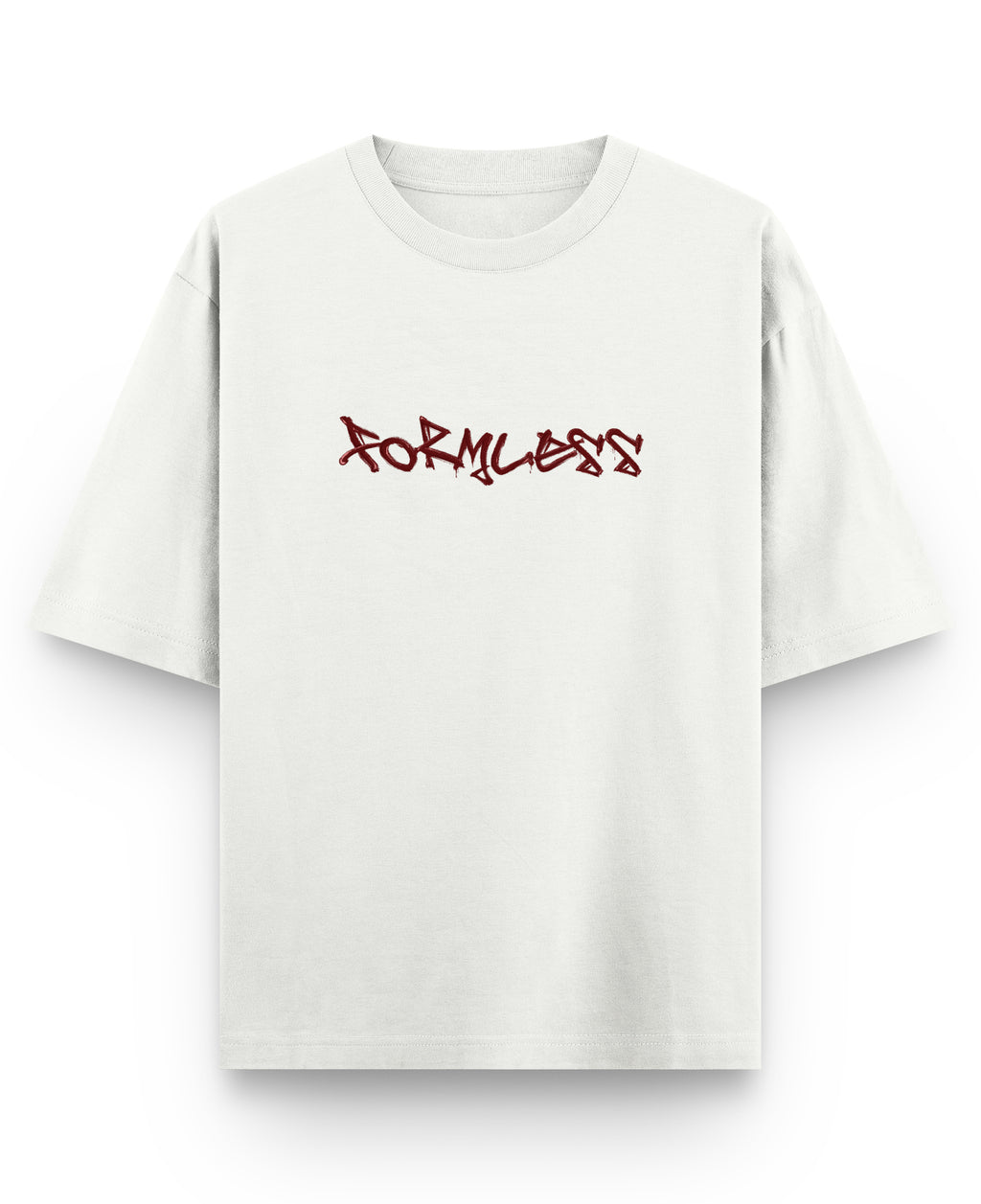 Off White Oversized T-shirt Front Design
