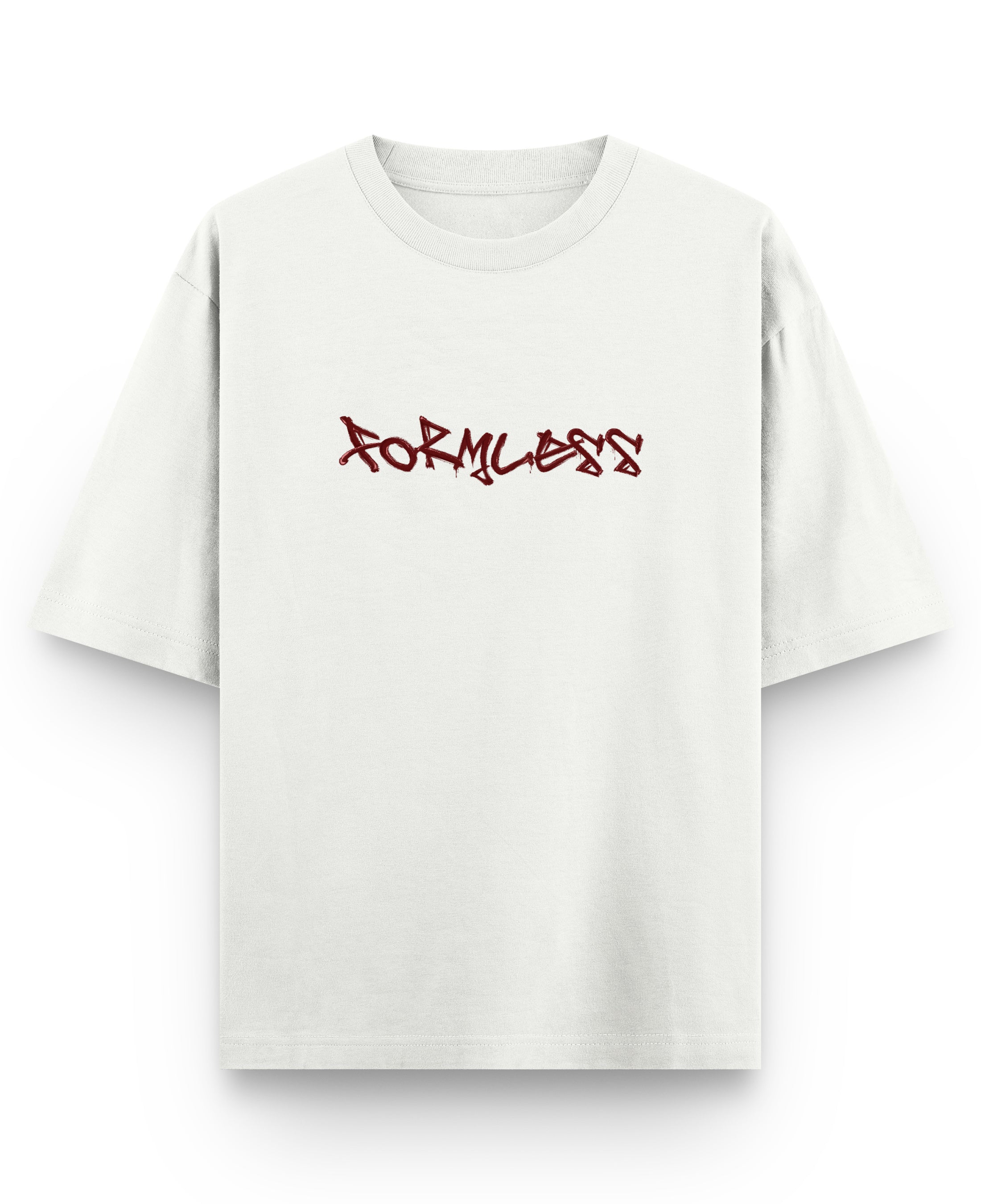 Off White Oversized T-shirt Front Design
