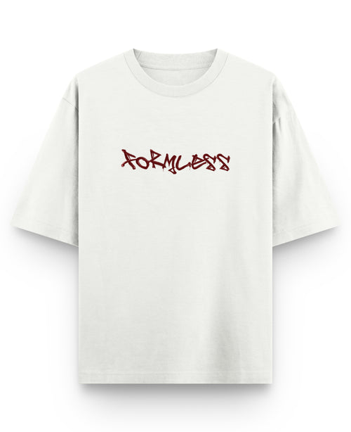 Off White Oversized T-shirt Front Design