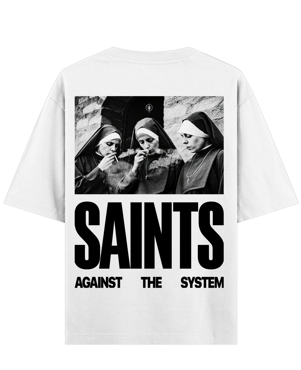 White Oversized T-shirt Back Design
