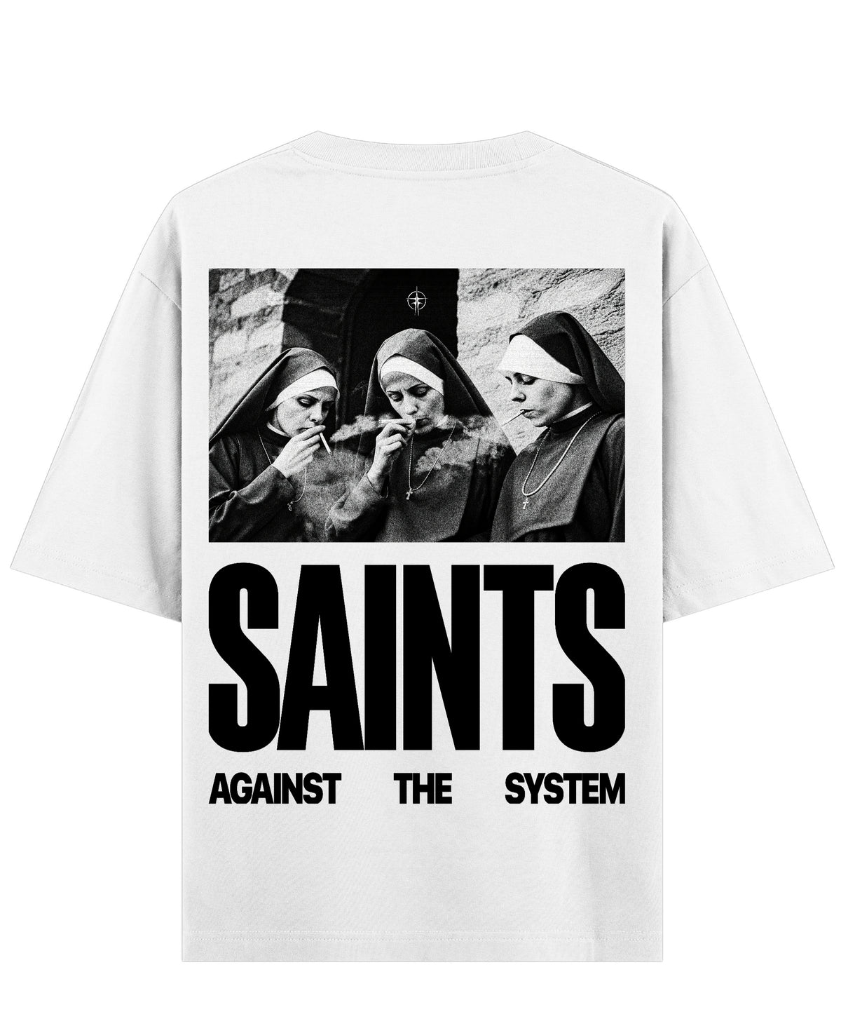 White Oversized T-shirt Back Design
