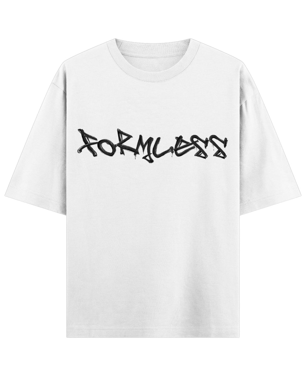 White Oversized T-shirt Front Design