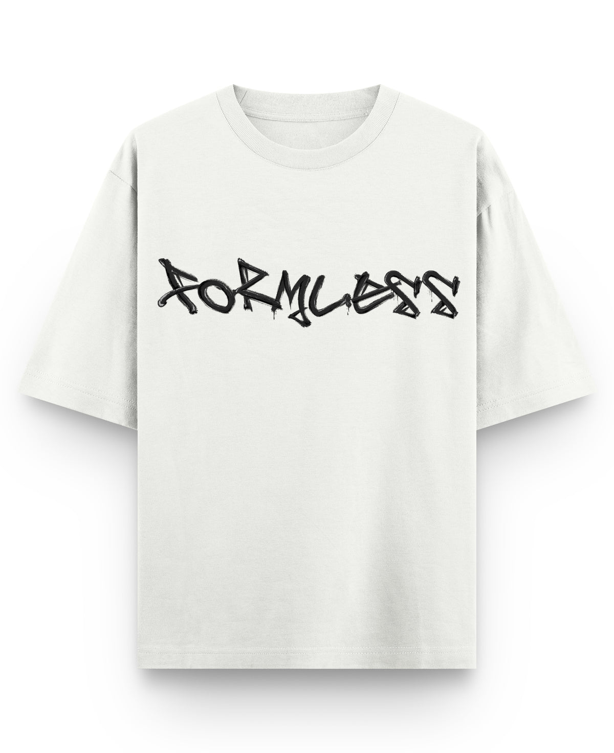 Off White Oversized T-shirt Front Design